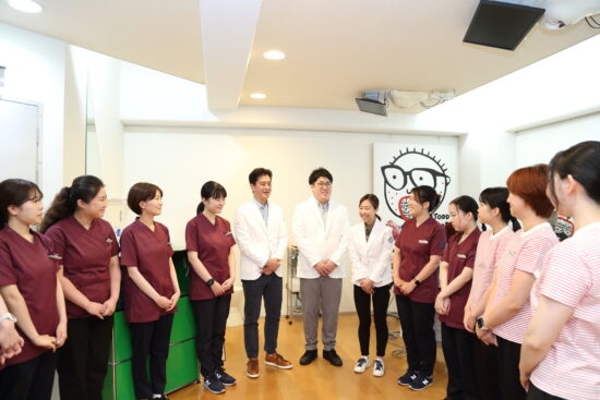 朝のミーティング